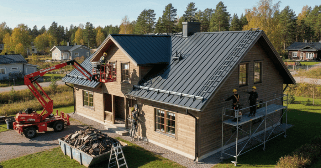 Kattoremontin hintaan vaikuttavat tekijät.